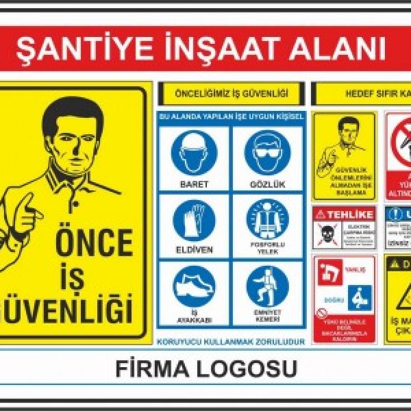 inşaat uyarı levhası