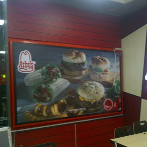 arby ışıklı germe tabela izmir