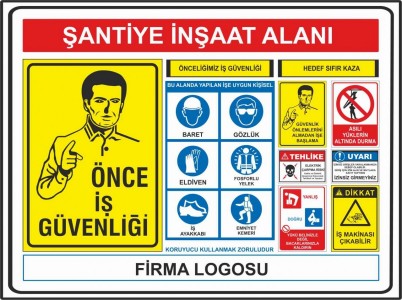 inşaat uyarı levhası