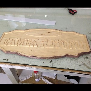 Ahşap tabela İzmir